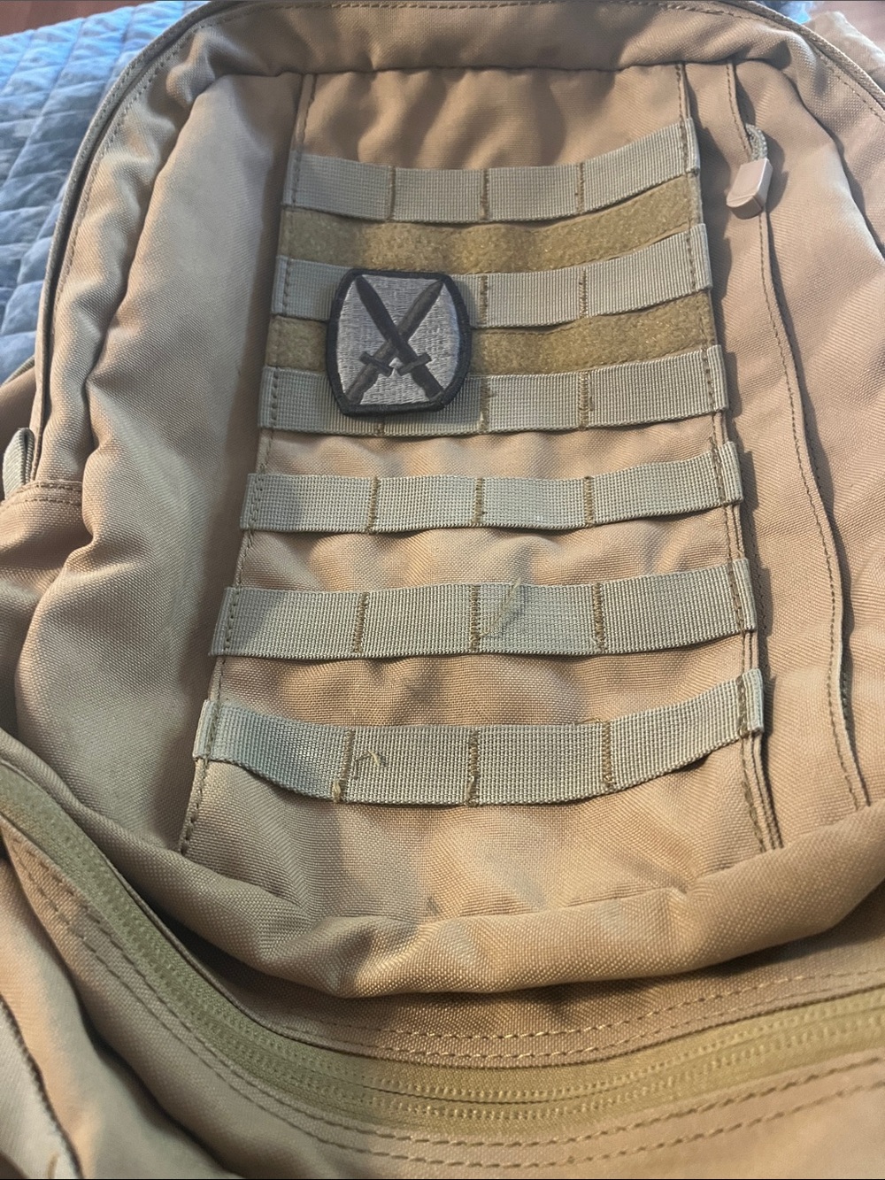 Condor Tactical-Style Men's Backpack in Tan with MOLLE Webbing